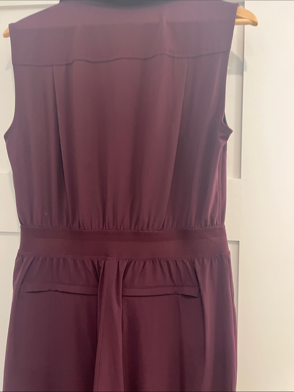 Athleta Brooklyn Sleeveless Collared Jumpsuit in Plum - Picture 5 of 10
